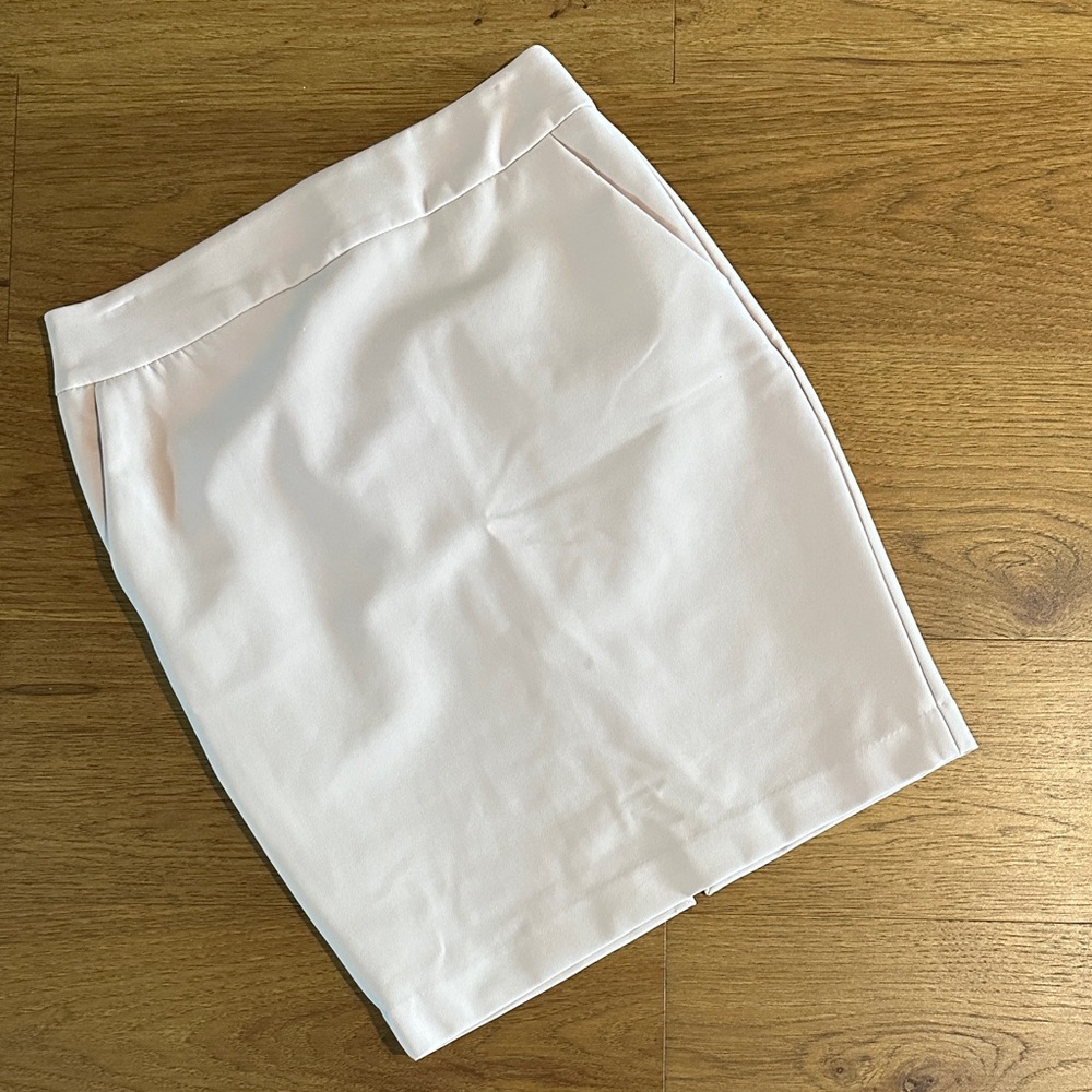 Express Light Pink Pencil Skirt with Pockets